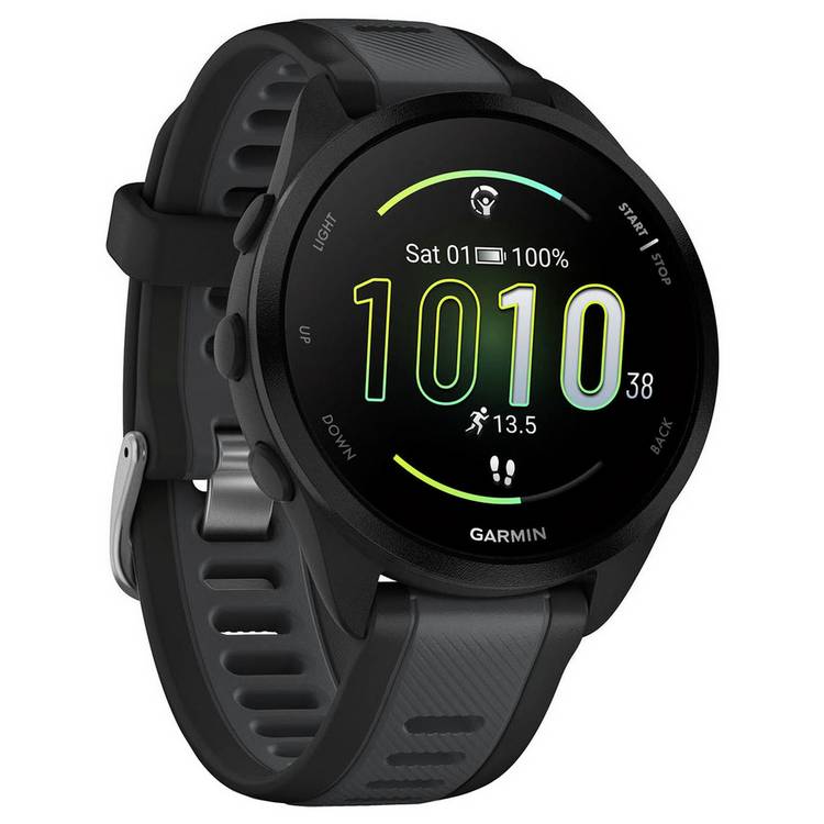 Garmin Forerunner 165 GPS Running Smart Watch - Black 0