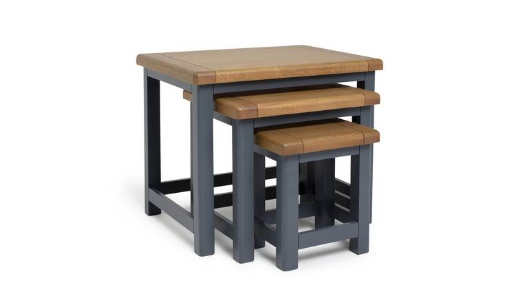 Nest of 3 tables shop grey