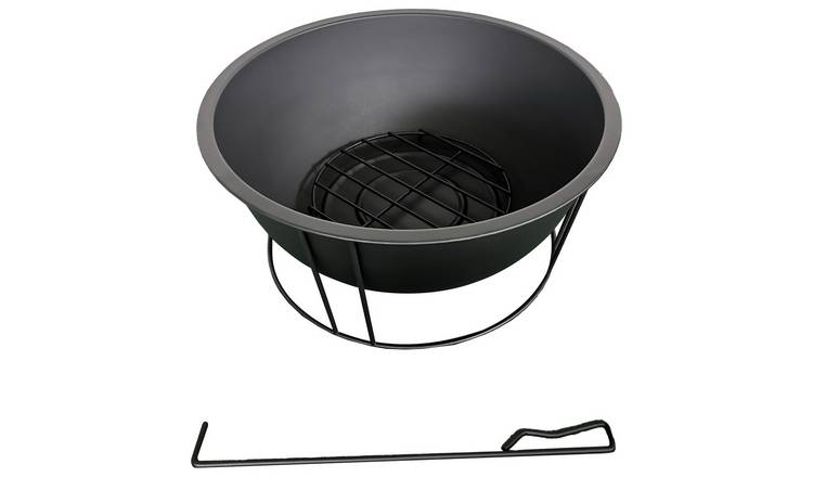 Argos Home Steel Firepit With Poker