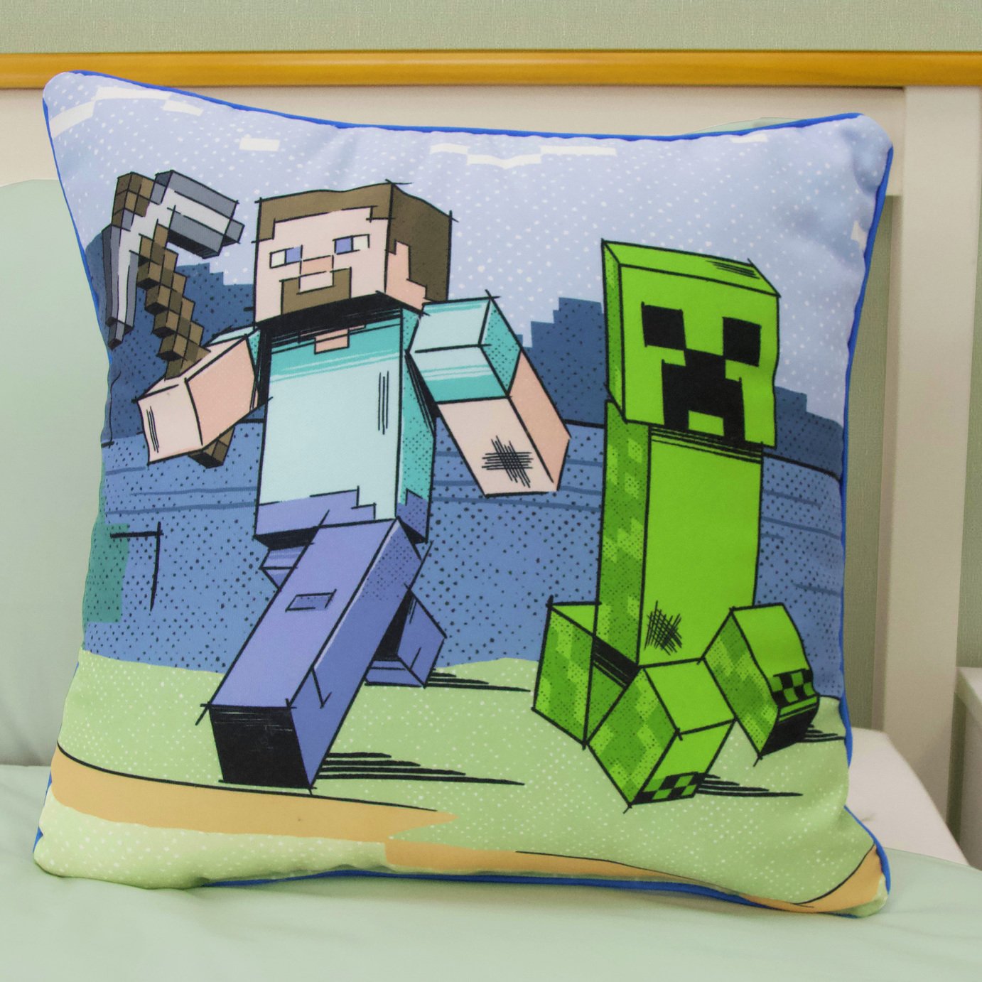 Minecraft Kids Printed Cushion - Multicoloured - 40X40cm