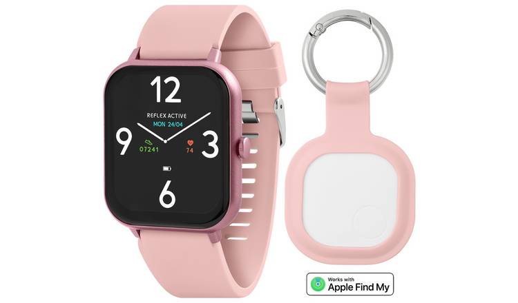 Reflex Active Series 17 Pink Strap Smart Watch & ActiveTag