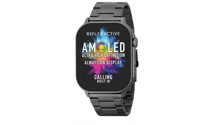 Buy Reflex Active XL Titanium Coloured Strap Calling Smart Watch Fitness and activity trackers Argos