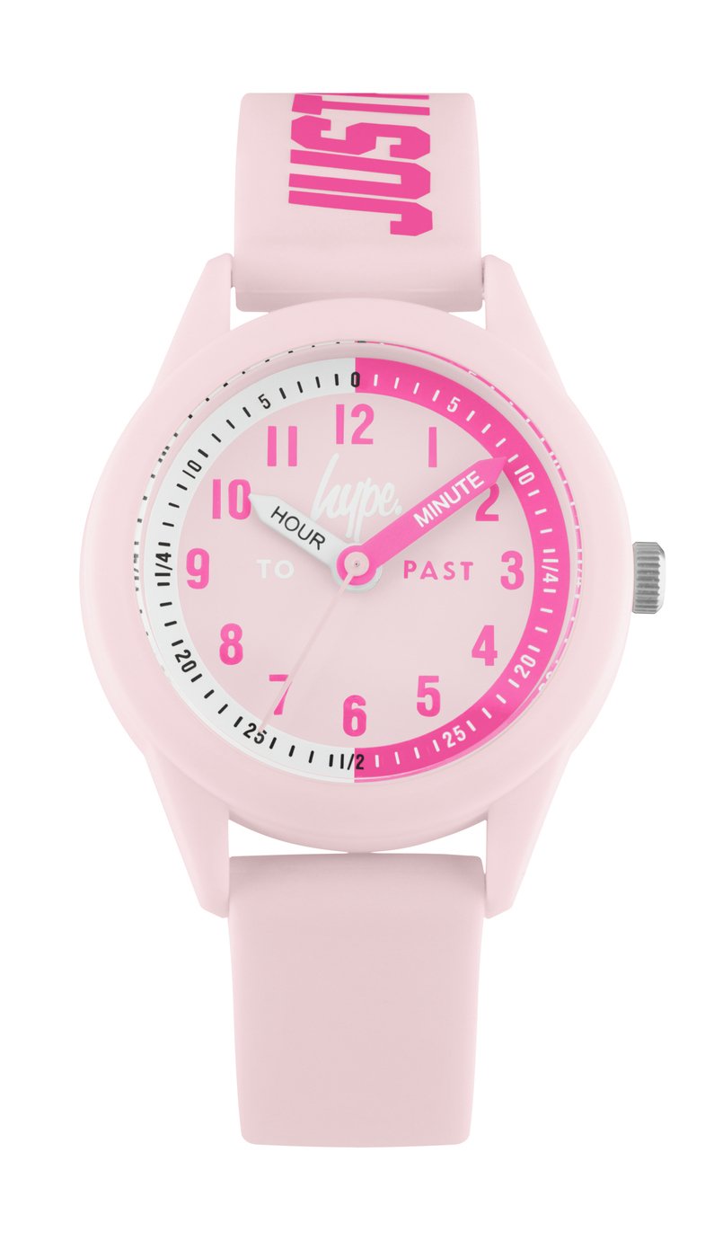 Hype  Pale Pink Silicone Strap Watch