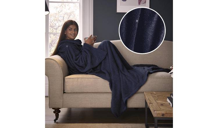 Buy Silentnight Navy Sparkle Snugsie Wearable Blanket