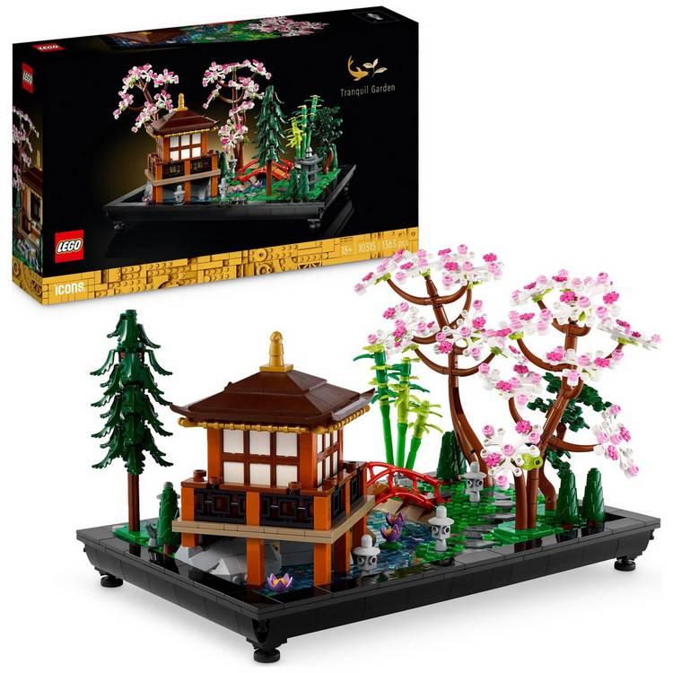 LEGO Icons Tranquil Garden Botanical Set with Flowers 10315 0