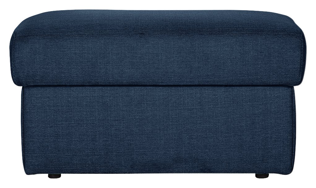 Argos Home Milano Fabric Footstool - Navy