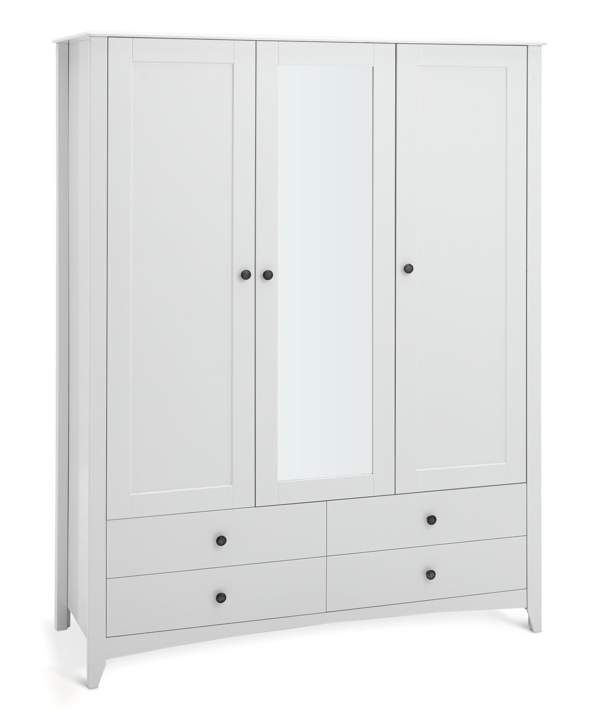 Habitat Minato 3 Door 4 Drawer Wardrobe - White