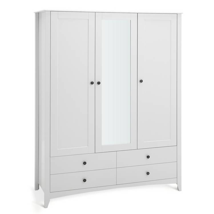 Habitat Minato 3 Door 4 Drawer Wardrobe - White 0