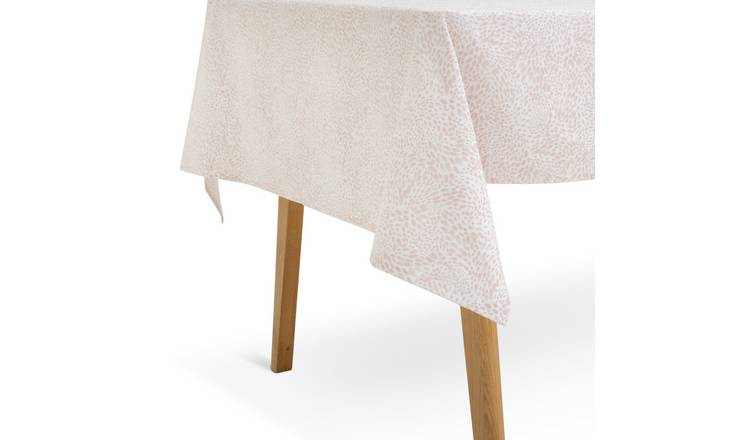 Habitat Cotton Wipe Clean Table Cloth - Pink
