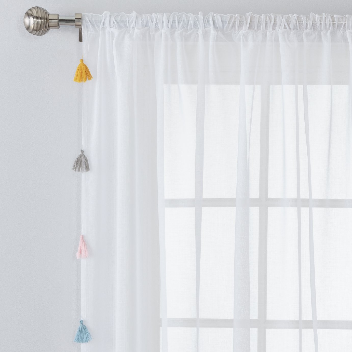 Argos Home Tassel Brights Voile Curtain Panel Review