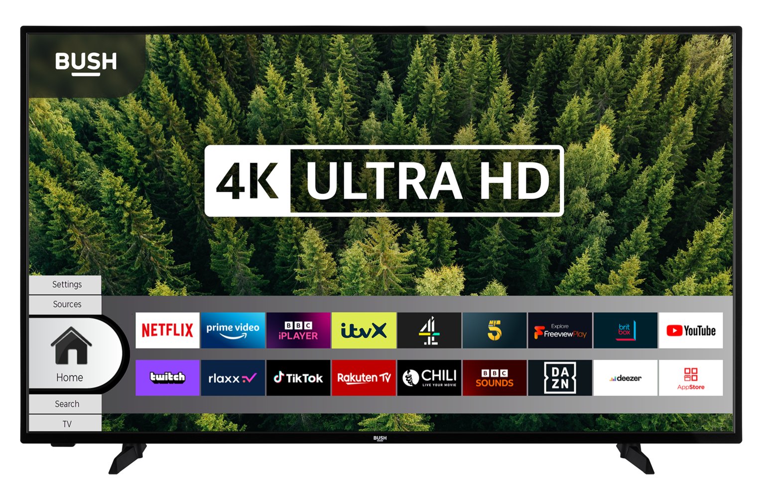 Bush 58 Inch Smart 4K UHD HDR LED Freeview TV