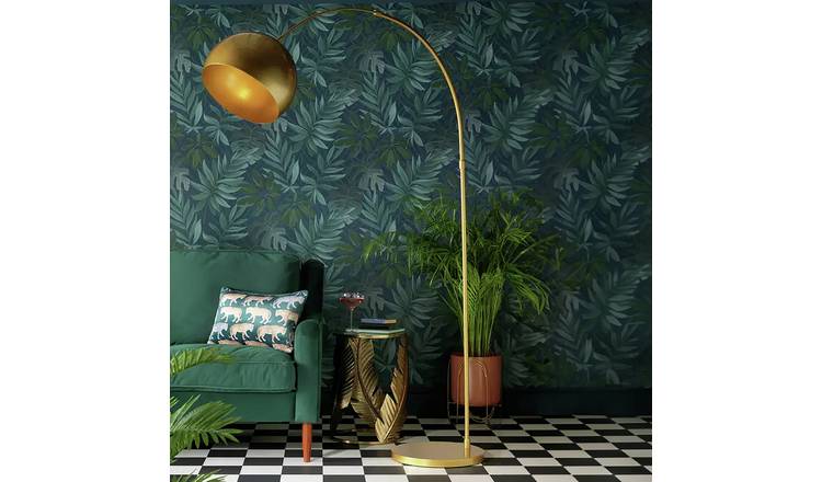 Argos gold best sale floor lamp