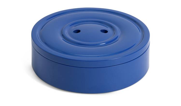 Habitat 60 Button Lacquered Storage Jar - Blue