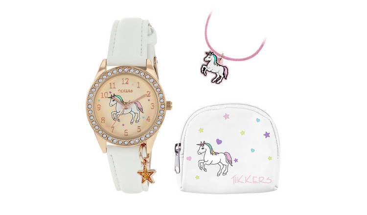 Buy Tikkers Kid s Unicorn Watch Necklace Purse Gift Set Argos