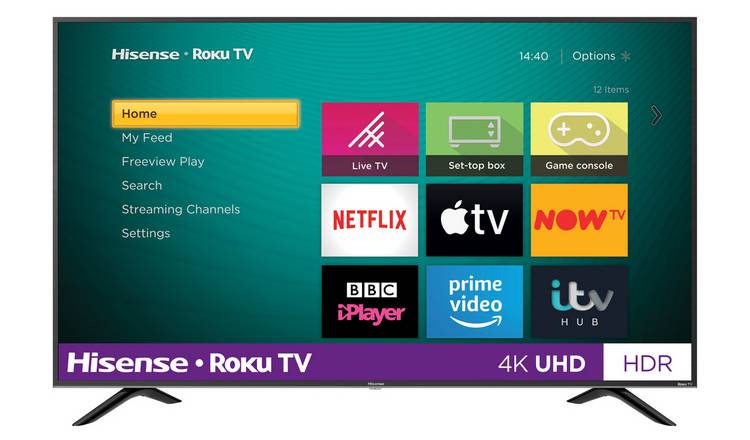 Buy Hisense Roku 50 Inch R50b7120uk Smart 4k Hdr Led Freeview Tv Televisions And Accessories Argos