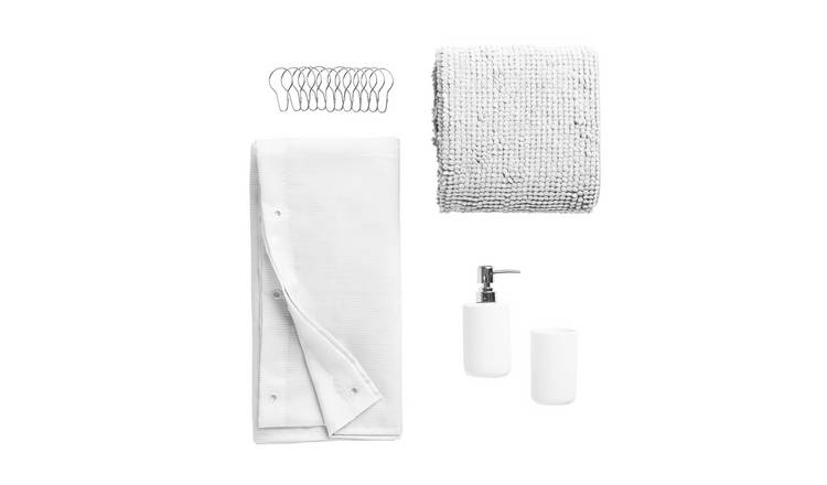 Argos Home 5 Piece Bathroom Accessory Starter Pack