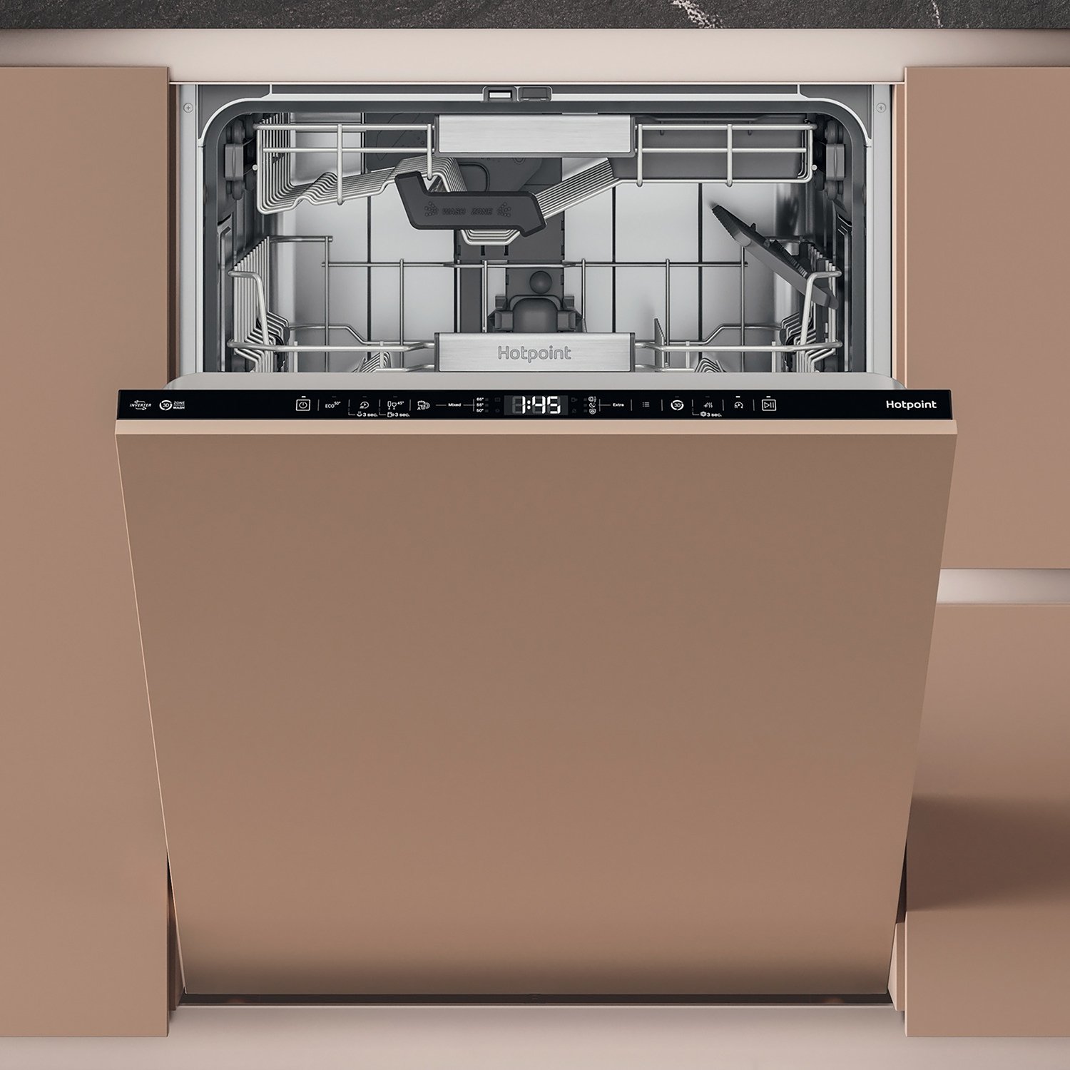 Hotpoint H8I HT59 LS UK Full Size Integrated Dishwasher