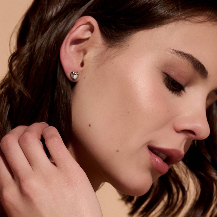 Olivia Burton Stainless Steel Knot Heart Stud Earrings 0