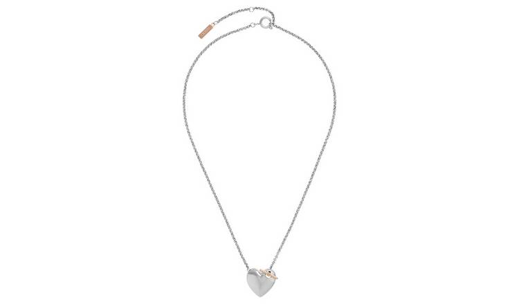 Buy Olivia Burton Stainless Steel Knot Heart Necklace | Womens ...