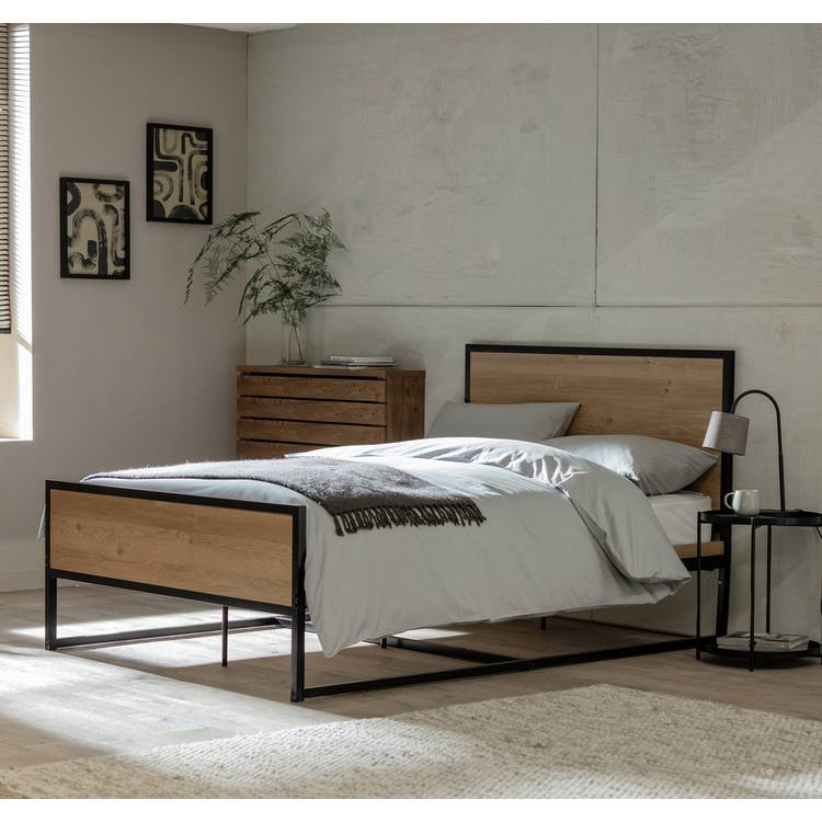 Habitat Loft Living Kingsize Wooden Bed Frame - Oak 0