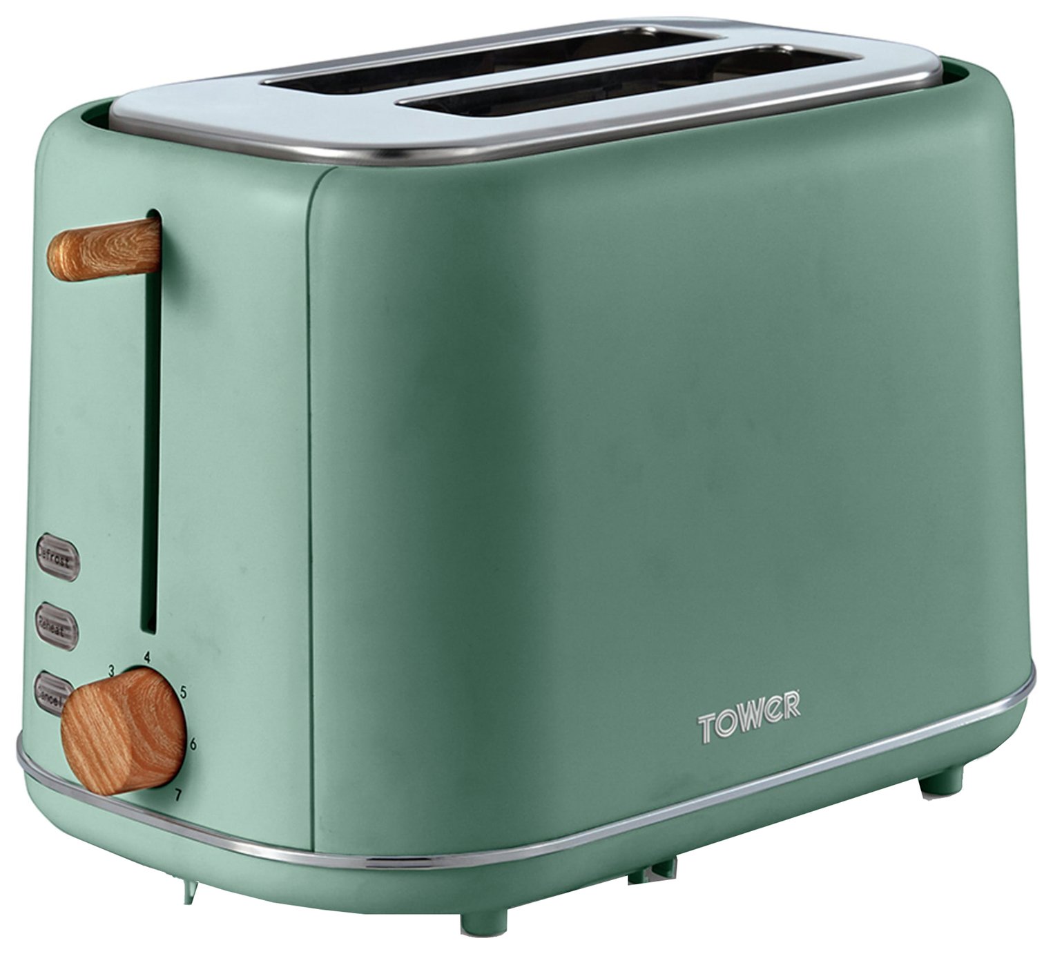 Tower T20027JDE Scandi 2 Slice Toaster - Emerald Green