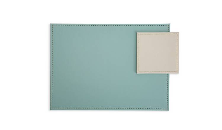 Habitat Faux Leather Set of 4 Placemats and Coasters