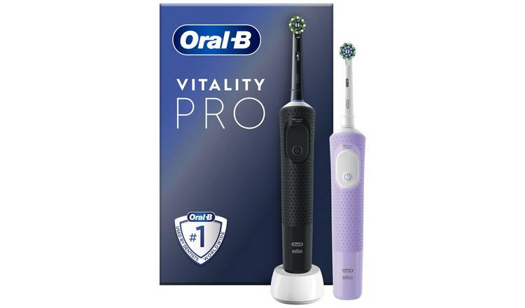 Oral-B iO3 Matt Black & Ice Blue (Duo Pack + Travel Case)