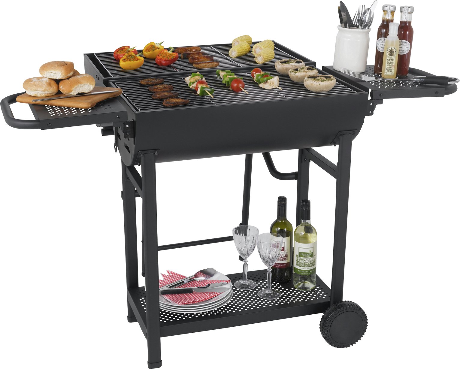 Deluxe Lovo Charcoal Party BBQ at Argos
