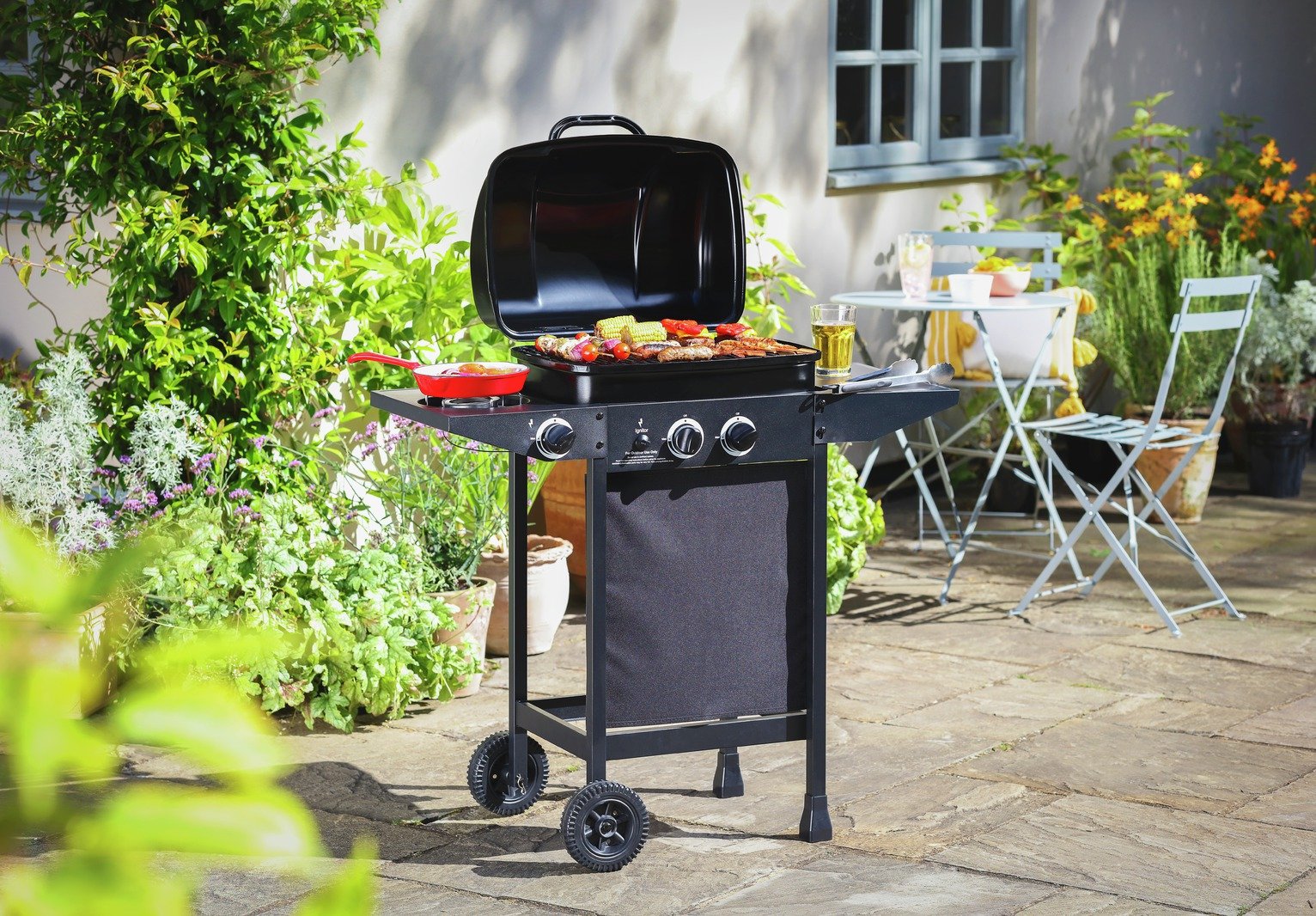 Argos Home 2 Burner Gas BBQ with Side Burner Reviews Updated August 2024