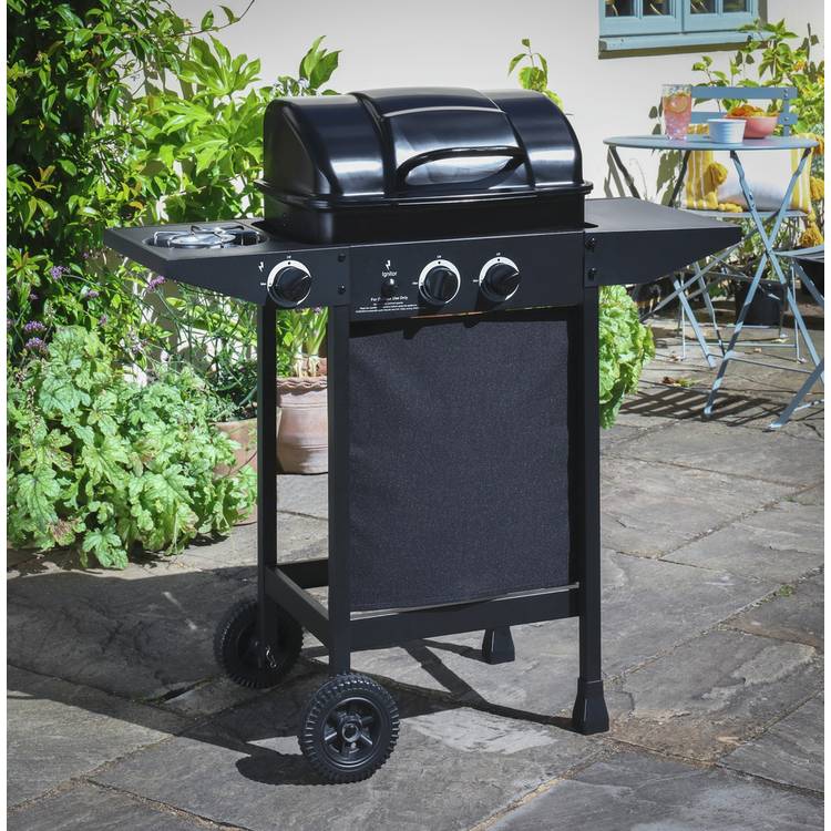 Argos Home 2 Burner with Side Burner Gas BBQ  0