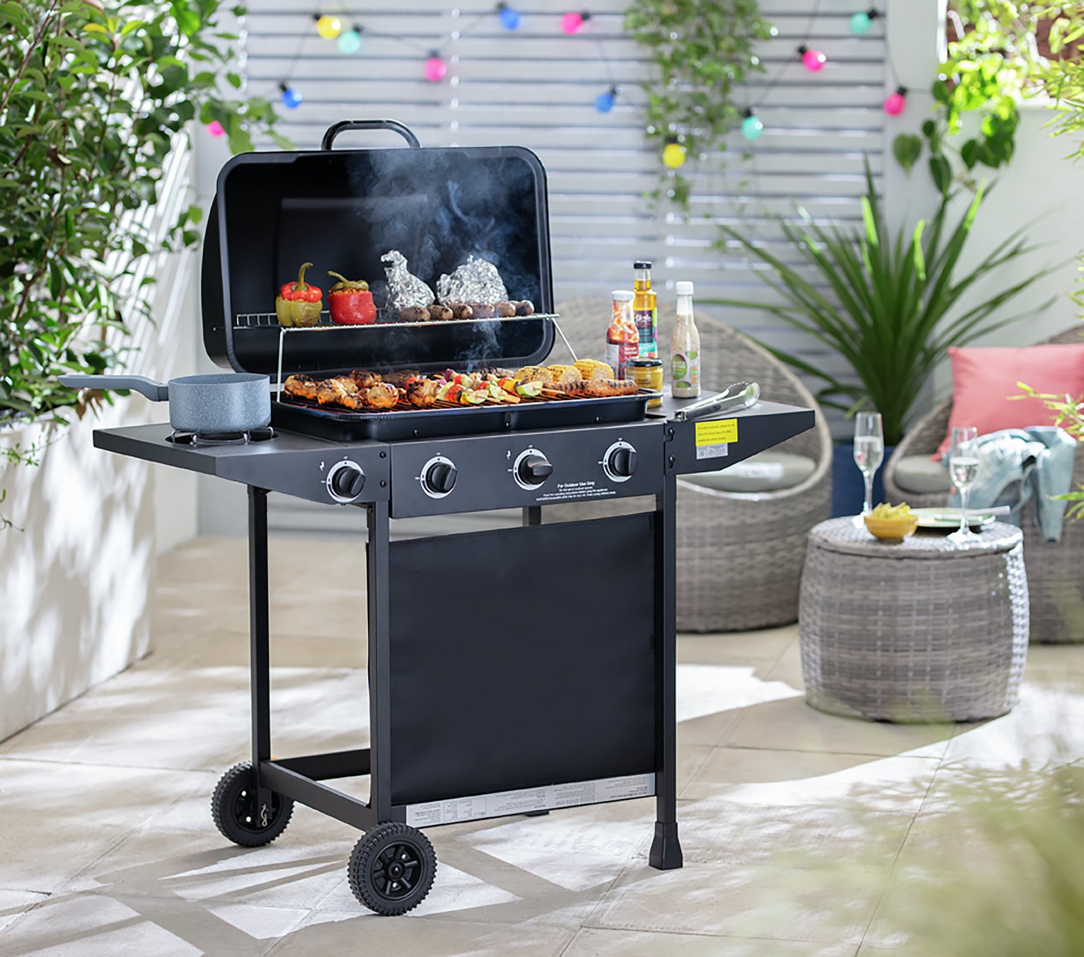 argos 4 burner bbq