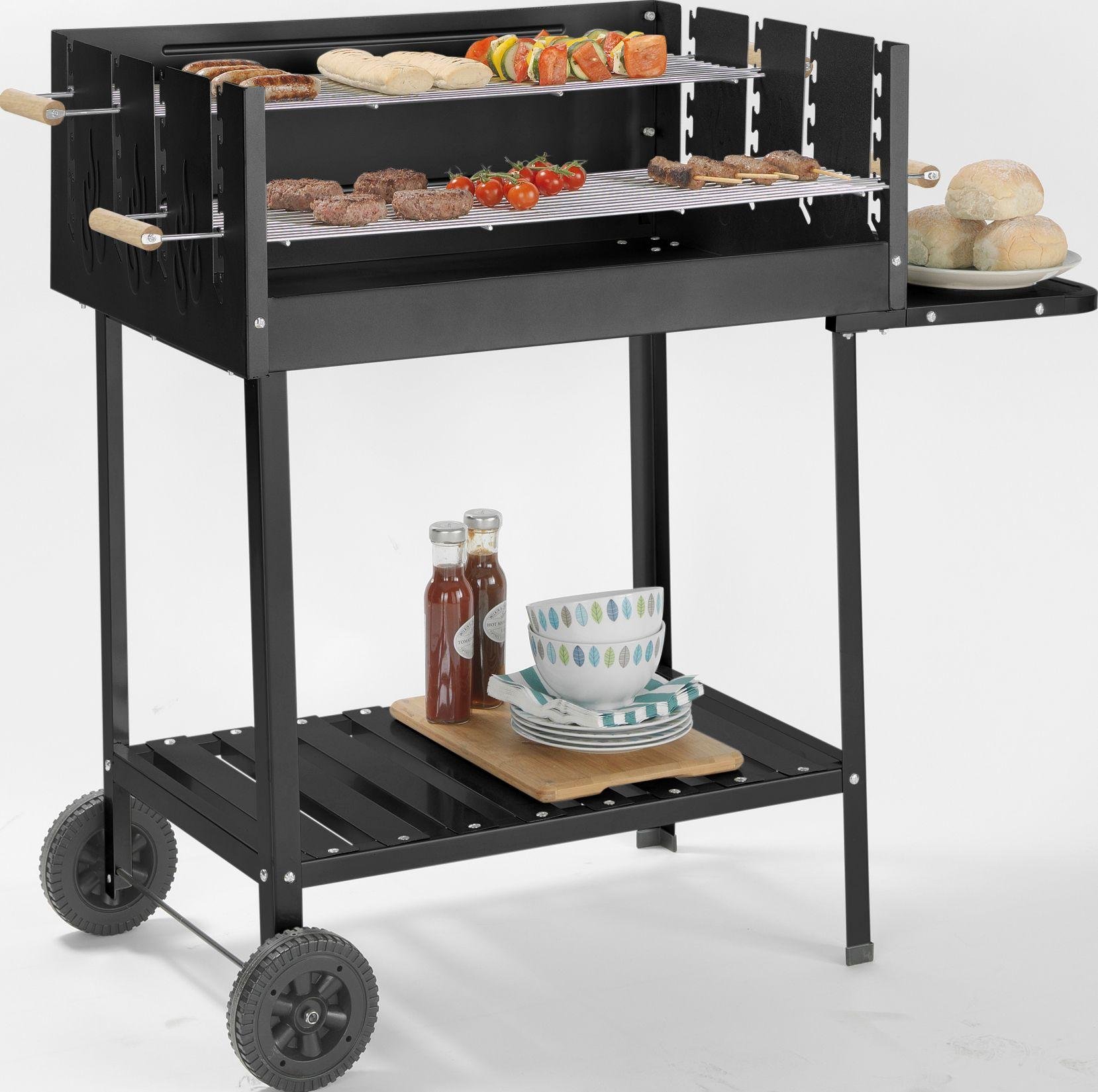 Deluxe Charcoal Rectangle Steel Party BBQ at Argos Reviews
