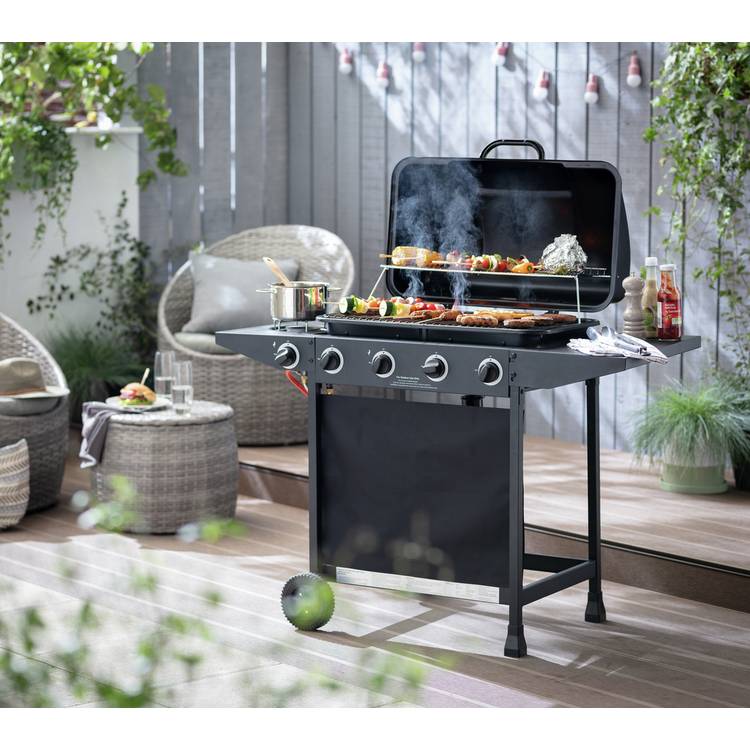 Argos Home 4 Burner With Side Burner Gas BBQ 0