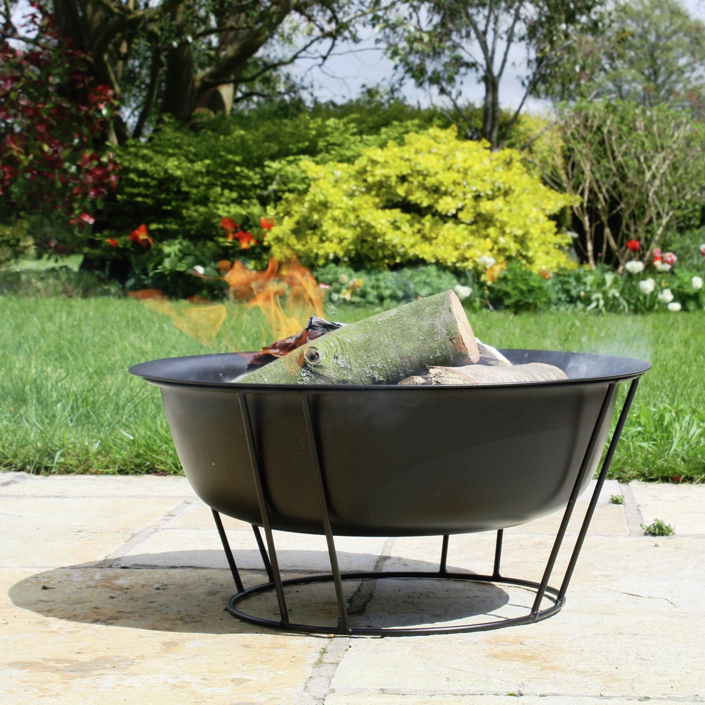 La Hacienda Steel Firepit at Argos