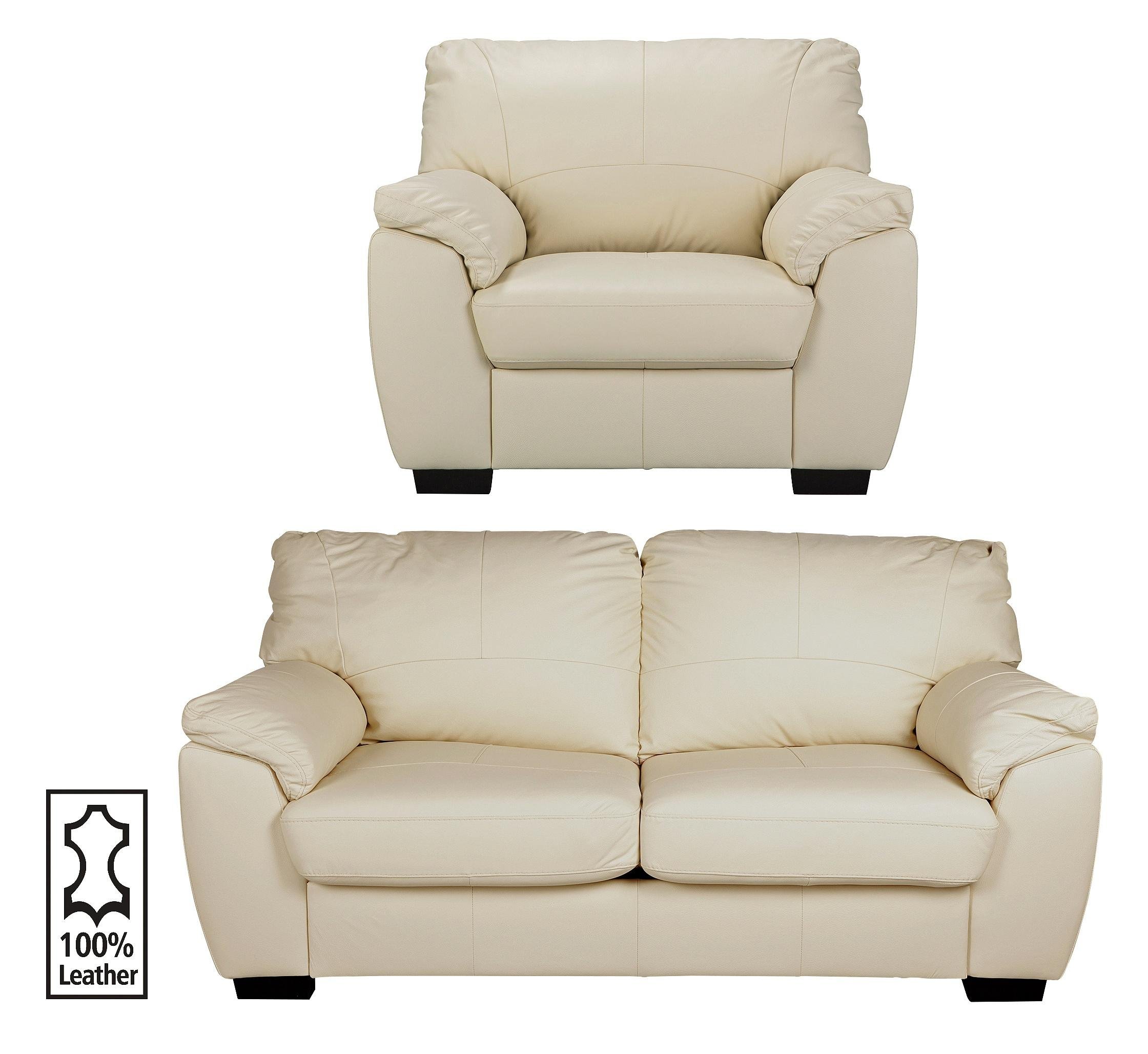 Argos Home Milano Leather Chair and 3 Seater Sofa review