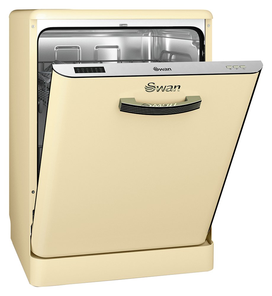 Swan SDW7040CN Retro Dishwasher - Cream