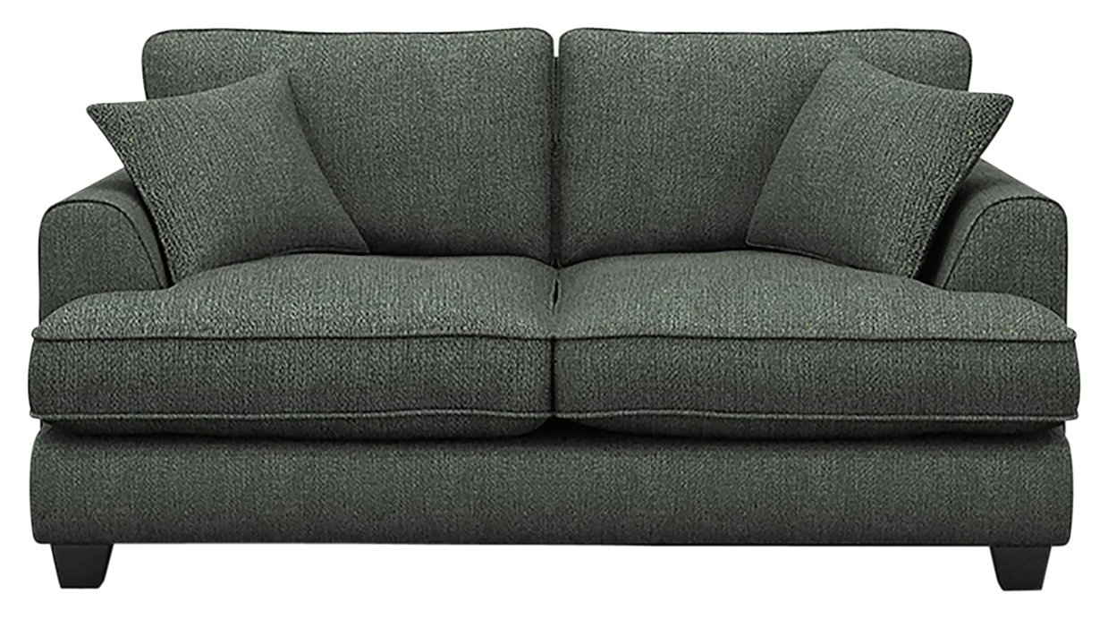 Argos Home Hampstead 2 Seater Fabric Sofa - Pewter
