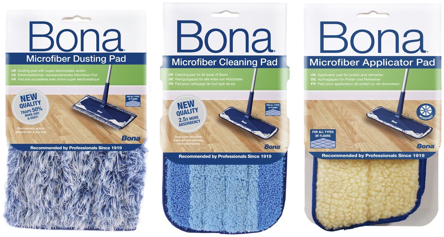 Bona Set of 3 Cleaning and Polishing Pads