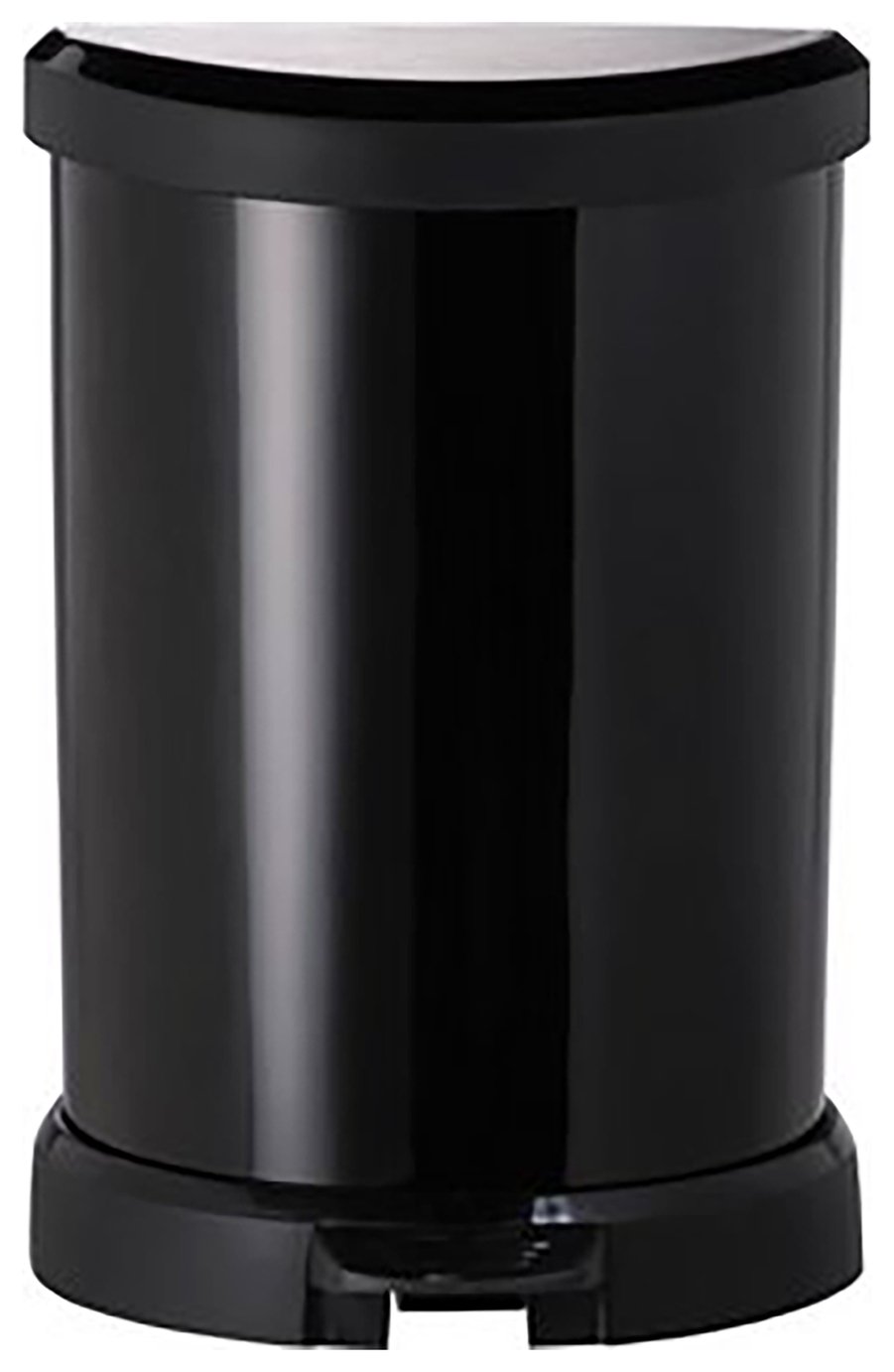 Curver Deco 20 Litre Small Kitchen Bin - Black