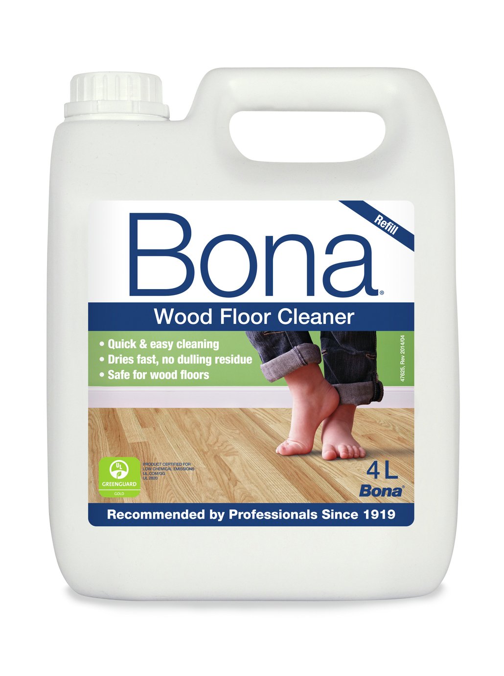 Bona 4L Wood Floor Cleaning Solution Refill