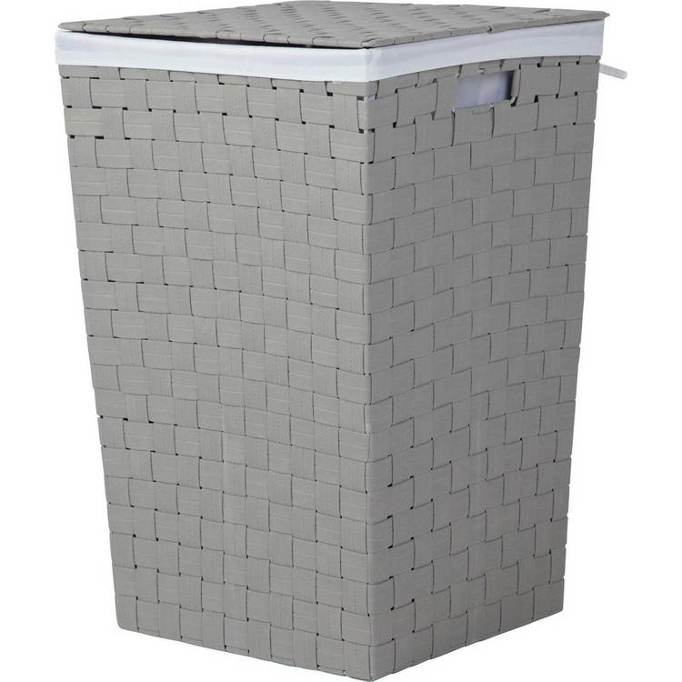 Argos Home 60 Litre Yarn Laundry Bin - Flint Grey 0