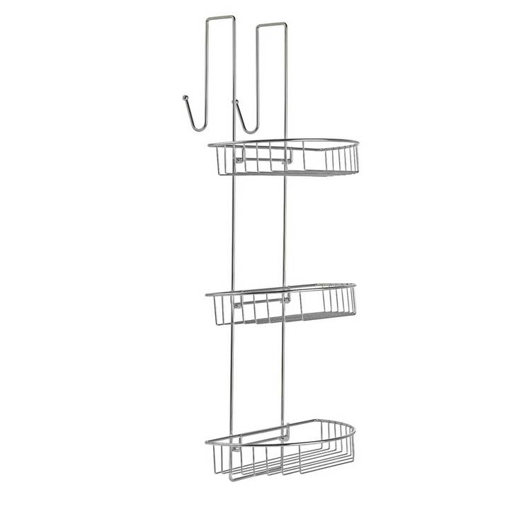 Argos Home 3 Tier Extra Large Chrome Shower Caddy 0