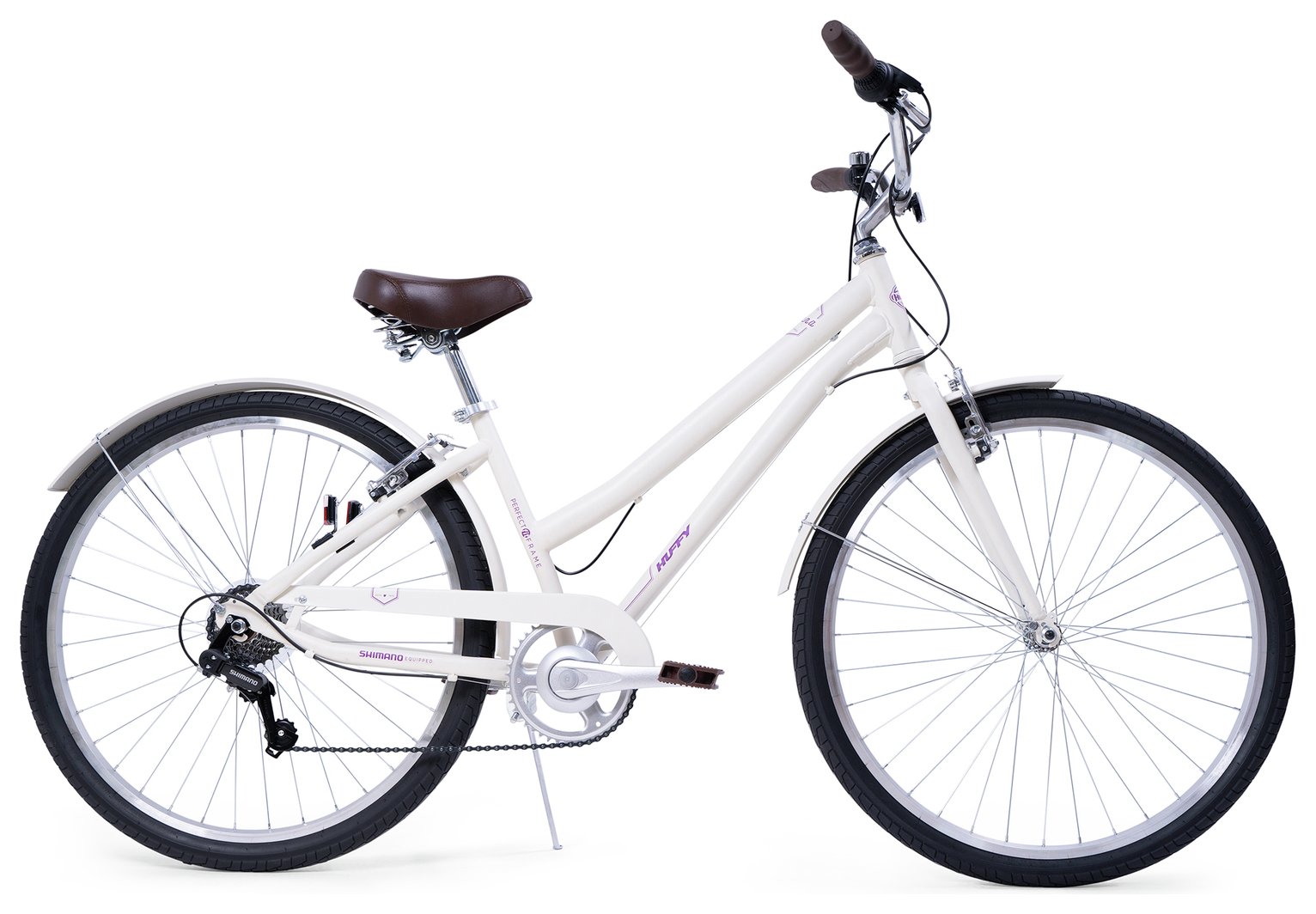 Huffy Sienna 27.5 inch Wheel Size Unisex Comfort Bike- White