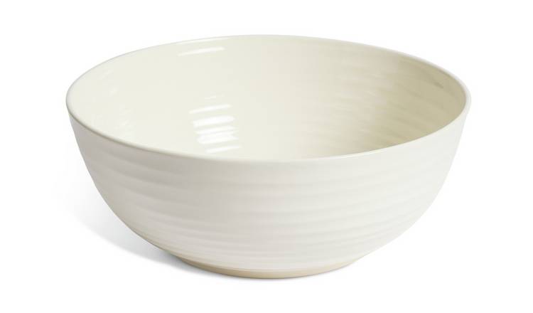 Buy Habitat Ripple Stoneware Serving Bowl Cream Argos