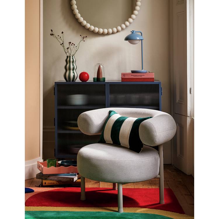 Habitat x Scion Lohko 4 Piece Stoneware Pasta Bowls - Blue 0