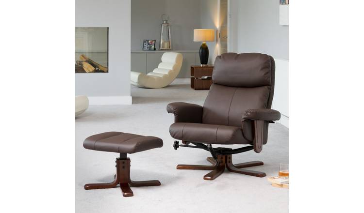 Artemis Home Woodacre Swivel Recliner - Brown