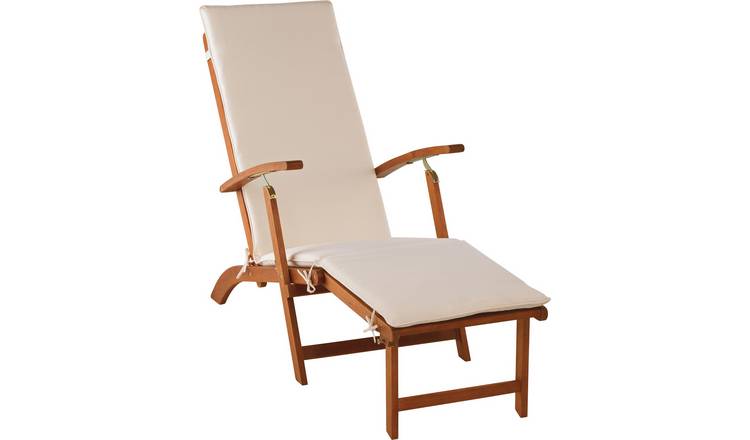 Wooden garden store sun loungers