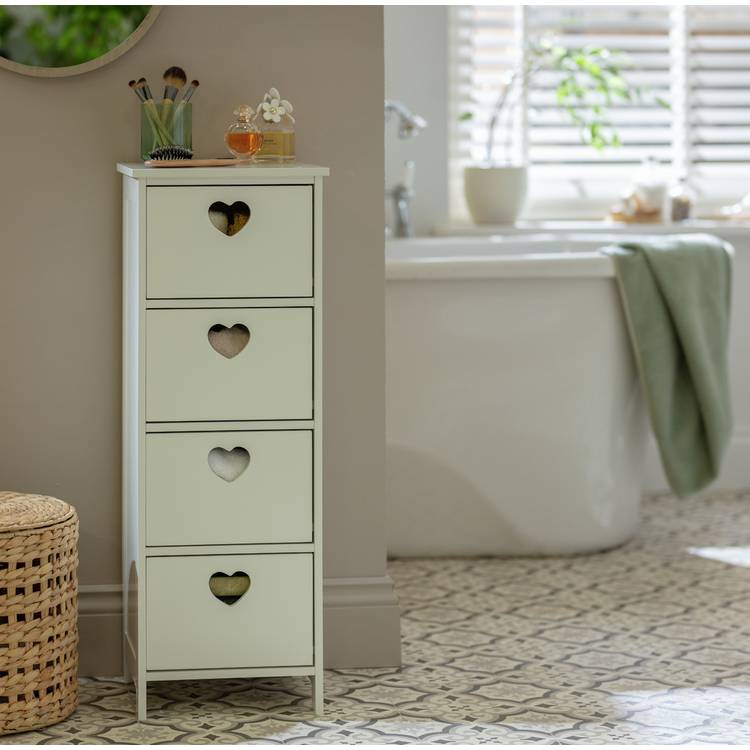 Argos Home Edie 4 Drawer Storage Unit – White 0