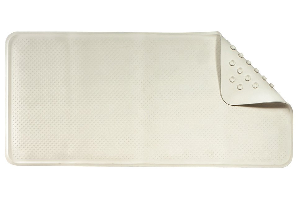 grey rubber bath mat