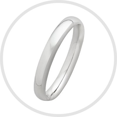 Revere Sterling Silver Wedding Band - J.